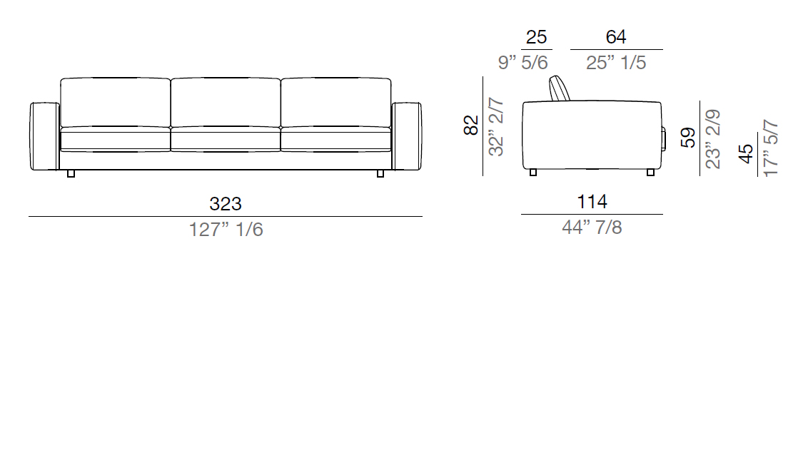 Mussi Sinfonia Divano 293 cm - D293