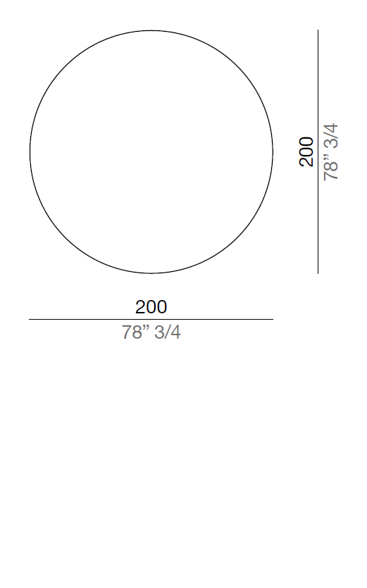 Mussi Tappeti Tappeto Ø 200 cm